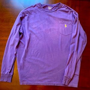 Men’s large Polo Ralph Lauren long sleeve T-shirt - purple
